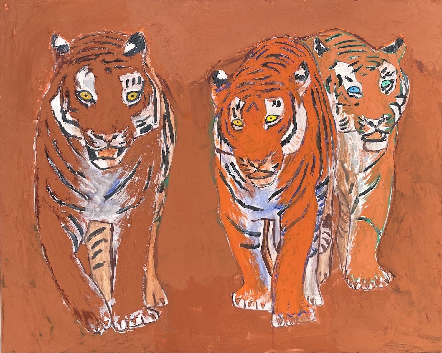 Rød okker – Tre tigre
